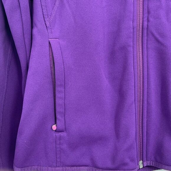 The North Face Purple Mock Neck Full Zip Long Sleeve Jacket Size Medium - Picture 3 of 5
